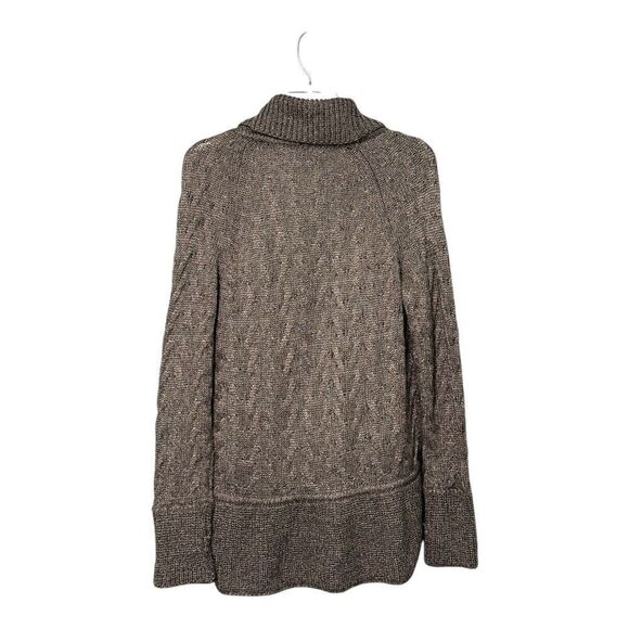 Soma Intimates Women's Gray Open Front Cable Knit Cardigan Sweater Size M - Picture 2 of 7